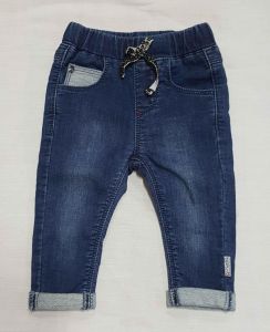 Dark Blue Stretched Baby Denim Jeans