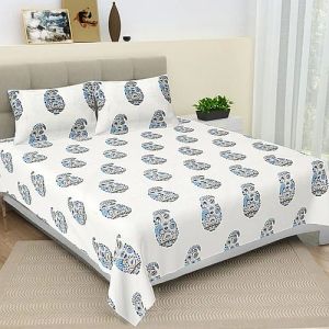 Hand Block Printed Bed Sheet