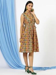 Ladies Cotton One Piece Dress