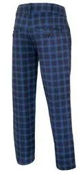 Mens Bule Cotton Check Trouser