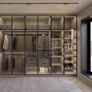 Mirror Finish Wooden Wardrobe