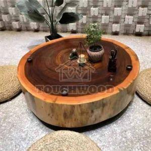 Round Wooden Center Table
