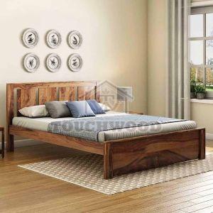 Solid Wooden Double Bed