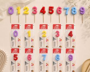 Colorful Soy Wax Birthday Number Candles