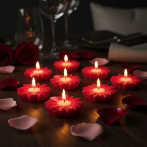 Decorative Daisy Flower Candle
