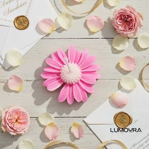 Decorative Daisy Flower Candle