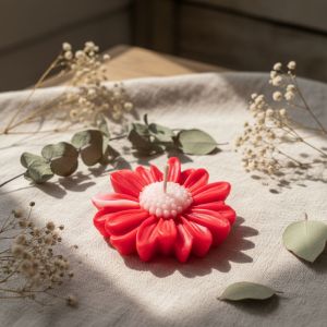 Decorative Daisy Flower Candle