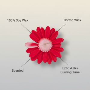 Decorative Daisy Flower Candle