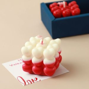 Decorative Heart Bubble Candle