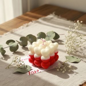 Decorative Heart Bubble Candle