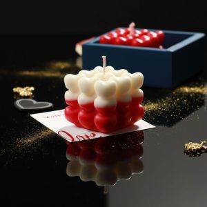 Decorative Heart Bubble Candle