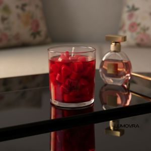 Decorative Heart Shaped Jar Candle