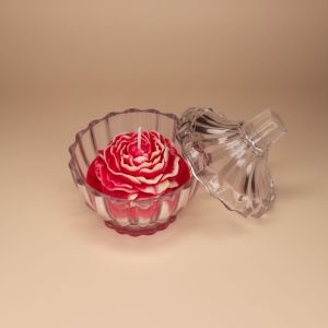 Decorative Peony Bowl Candle