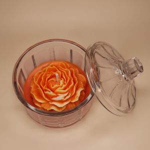 Decorative Peony Bowl Candle