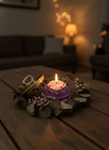 Luxe Peony Flower Bowl Candle