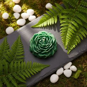 Multicolor Peony Flower Candle