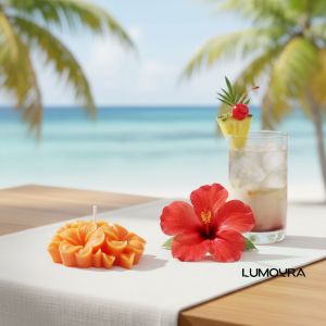 Plumeria Flower Candle