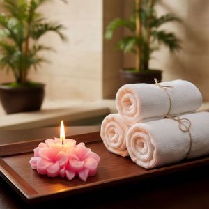 Plumeria Flower Candle