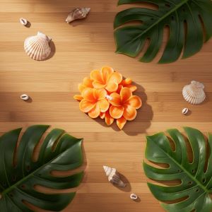 Plumeria Flower Candle