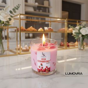 Strawberry Iced Latte Jar Candle