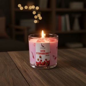 Strawberry Iced Latte Jar Candle