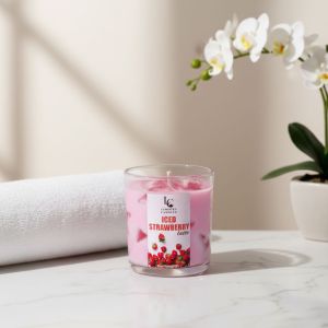 Strawberry Iced Latte Jar Candle