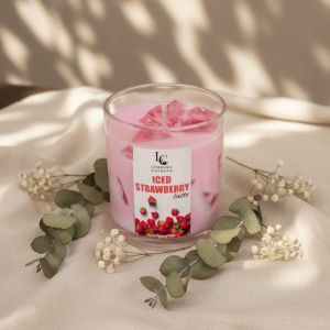Strawberry Iced Latte Jar Candle