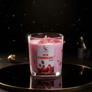 Strawberry Iced Latte Jar Candle