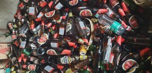 Brown Glass Bottle Scrap