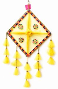 Handmade Multicolor Net Kite Wall Hanging