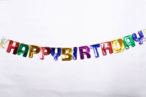 Colorful Happy Birthday Foil Balloon
