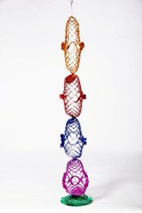 Shiny Tinsel Flower Garland