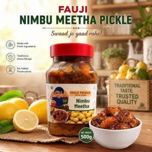 500gm Fauji Nimbu Meetha Pickle