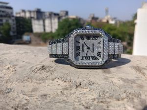 Cartier Santos Diamond Automatic Watch