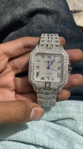 Cartier Santos Iced Automatic Watch