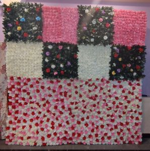 3D Artificial Flower Wall Panel