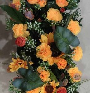 Artificial Floral Backdrop Panel