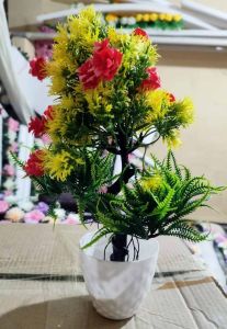 Artificial Flower Pot for Office Desk