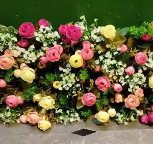 Floral Wedding Stage Decoration Panel