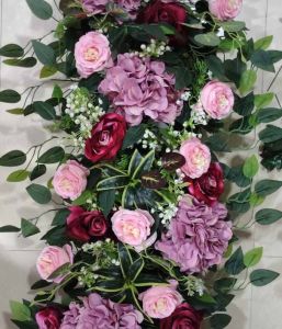 Silk Flower Wall Panel