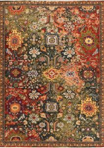 Hand Knotted Floral Heritage Wool Rug