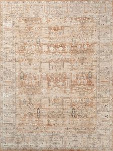 Hand Knotted Vintage Distressed Wool Rug