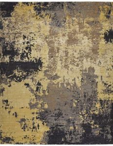 Hand Knotted Wool Bamboo Silk Rug