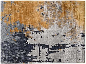 Hand Tufted Botanical Silk Rug