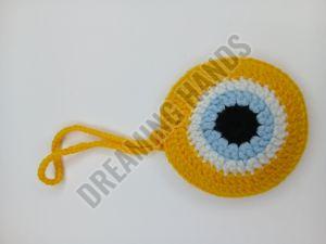 Handmade Evil Eyes Crochet Pouch
