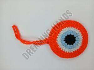 Handmade Evil Eyes Crochet Pouch