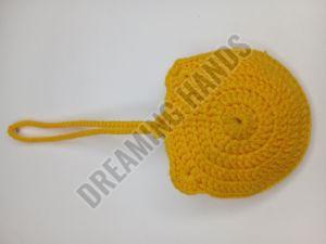 Handmade Bear Face Crochet Pouch