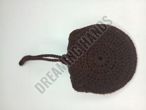 Handmade Brown Teddy Crochet Pouch