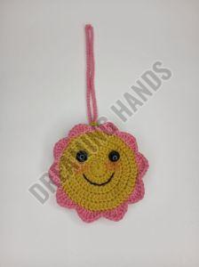 Handmade Crochet Sunflower Coin Pouch