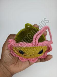 Handmade Crochet Sunflower Coin Pouch